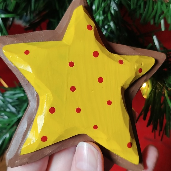 Star Ornament that looks like an Iced Sugar Cookie - Picture 6 of 9